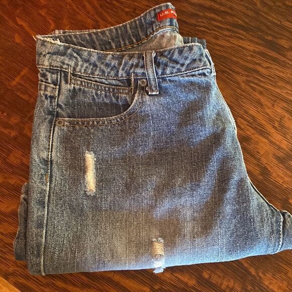 U. S. Polo association size 13/14 jeans, distressed, bellbottom - Picture 12 of 12